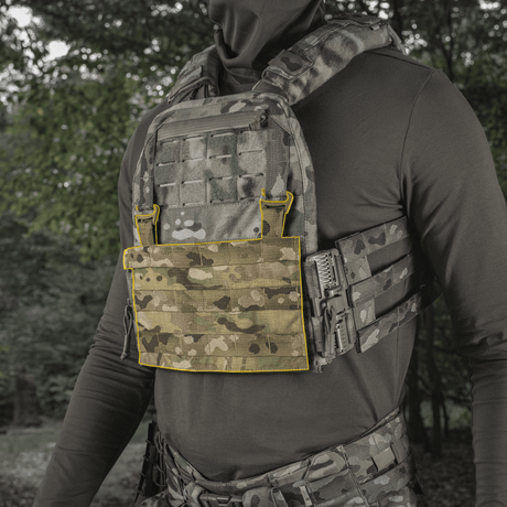 M‑Tac Front Panel Cuirass QRS MOLLE-järjestelmällä, kestävä Cordura 500D, sopii sotilaskäyttöön ja lisävarusteiden kiinnitykseen.