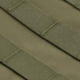 Lähikuva M‑Tac Front Panel Cuirass QRS:stä Cordura 500D -materiaalilla ja MOLLE-remmeillä sotilaskäyttöön.