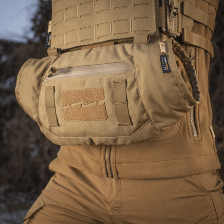 M-Tac taktinen käsilämmitin Elite Cordura 500D:stä pehmeällä fleecevuorella kylmiin olosuhteisiin, eristetty G-Loftilla.