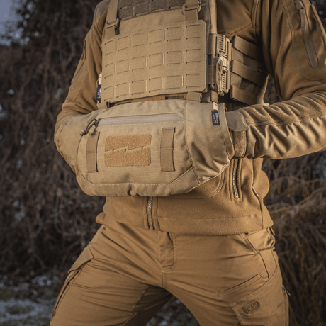 M-Tac taktinen käsilämmitin Elite kestävä Cordura 500D ja Polartec-fleecevuori, sopii kylmiin olosuhteisiin.