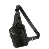 M-Tac Sling Pistoltaske Elite Hex mustana Cordura 1000D:llä, säädettävä olkahihna ja neljä lokeroa, tyylikäs ja kestävä laukku piilotetun aseen kuljetukseen.