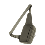 M-Tac Sling Pistoltaske Elite Hex Cordura 1000D:ssä, mukava ja tyylikäs, säädettävä olkahihna ja YKK-vedoketjut, sivulta nähtynä.
