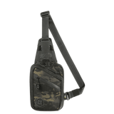 M-Tac Sling Pistoltaske Elite Hex Cordura-kankaasta, maastokuvio, säädettävä olkahihna ja tilavat osastot piilotettuun aseen kuljetukseen.