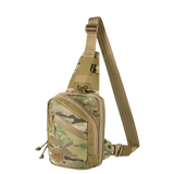 M-Tac Sling Pistoltaske Elite Hex maastokuvioitu, kestävä laukku säädettävällä olkahihnalla, sopii piilotettuun aseen kuljetukseen, valmistettu Cordurasta.