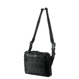 M-Tac Admin-laukku Elite, musta Cordura 500D, säädettävä olkahihna, suunniteltu kestävyyttä ja toimivuutta varten
