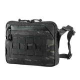 M-Tac Admin-laukku Elite kestävästä Cordura 500D:stä, säädettävä olkahihna ja tyylikäs muotoilu, musta camo