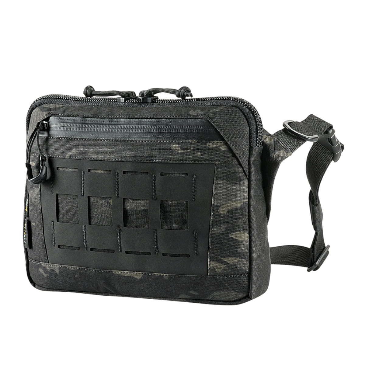 M-Tac Admin-laukku Elite kestävästä Cordura 500D:stä, säädettävä olkahihna ja tyylikäs muotoilu, musta camo