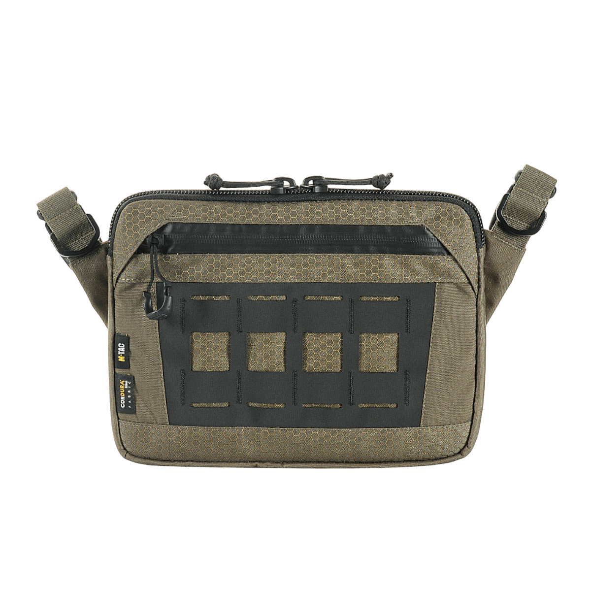 M-Tac Admin-laukku Elite Cordura 500D -materiaalista, YKK-vetoketjut, tyylikäs muotoilu ja säädettävä olkahihna; kestävä ja kulutusta kestävä