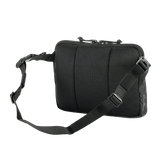 M-Tac Admin-laukku Elite, musta admin-laukku kestävästä Cordura 500D:stä, säädettävä olkahihna ja YKK-vetoketjut