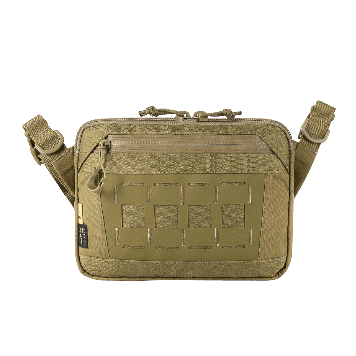 M-Tac Admin-laukku Elite oliivinvihreä Cordura 500D, säädettävä olkahihna, tyylikäs muotoilu ja kestävät vetoketjut