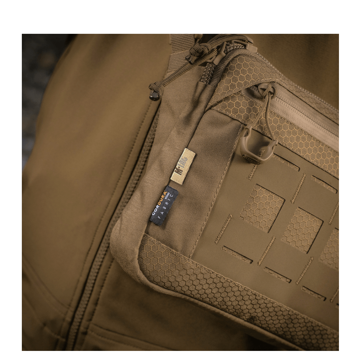 M-Tac Admin-laukku Elite Cordura 500D:stä ja Hexistä, YKK-vetoketjut, tyylikäs ja toimiva ulkokäyttöön