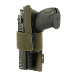 M-Tac modulaarinen universalinen Lås Light -pistoolikotelo, säädettävä Velcro-nauha, sopii taktisiin laukkuhin, joissa on Velcro-paneeli.