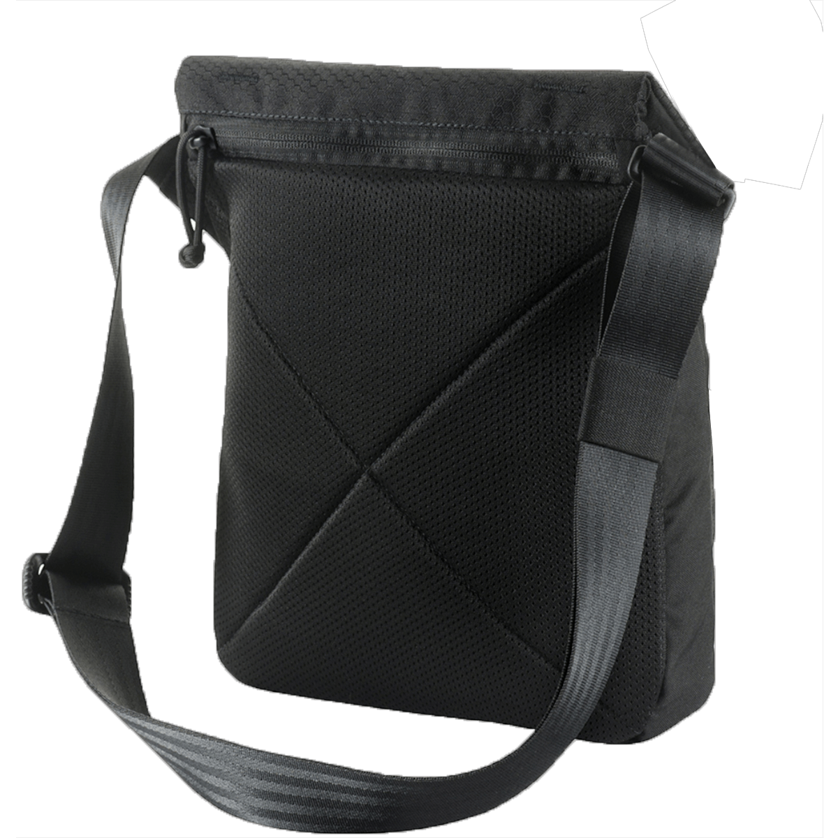 M-Tac Konvert Taske Elite mustana, säädettävä olkahihna, Cordura 500D ja Hex 1000D -materiaalit.