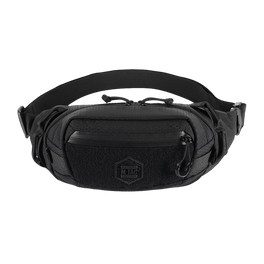 M‑Tac Bæltetaske Elite Hex musta Cordura 500D, YKK-vetoketjut ja Woojin-soljet, vyölaukku arki- tai taktiseen käyttöön.