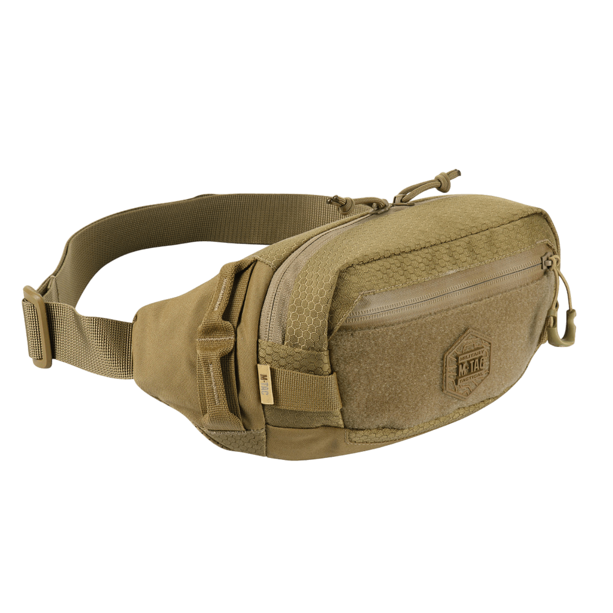 M‑Tac Bæltetaske Elite Hex Cordura-materiaalista, kompakti muotoilu arki- ja taktiseen käyttöön, YKK-vetoketjut ja Woojin-soljet.