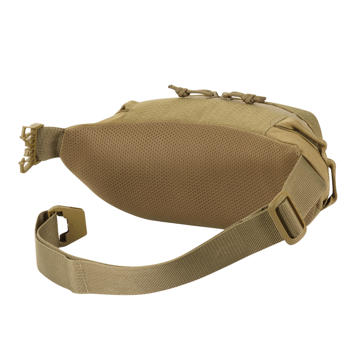 M‑Tac Bæltetaske Elite Hex, kompakti Cordura 500D -laukku YKK-vetoketjuilla ja Woojin-soljilla, takanäkymä.