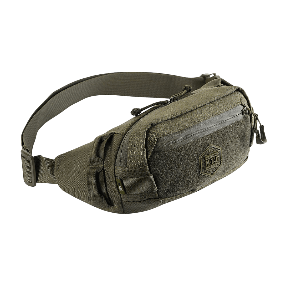M‑Tac Bæltetaske Elite Hex Cordurasta YKK-vetoketjulla, sopii arkeen tai taktiseen käyttöön, tyylikäs ja kompakti muotoilu.