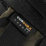 M‑Tac Elite Hex -vyölaukku Cordura-kankaassa, lähikuva yksityiskohdista ja merkinnästä.
