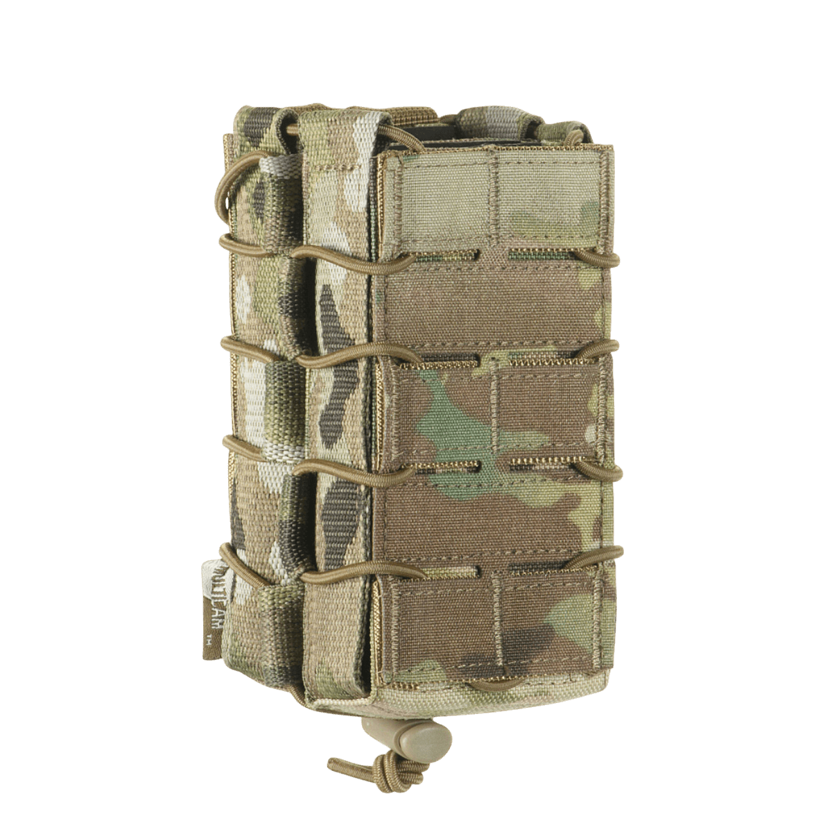 M-Tac kaksinkertainen lippastasku AK Gen.3:lle maastokuvioinnilla, valmistettu kulutusta kestävästä Cordura 1000D:stä, MOLLE-yhteensopiva, liukumaton kumipinta.