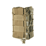 M-Tac kaksinkertainen lippastasku AK Gen.3:lle kestävästä Cordura 1000D:stä liukumattomalla kumipinnalla, MOLLE-yhteensopiva taktisiin käyttötarkoituksiin.