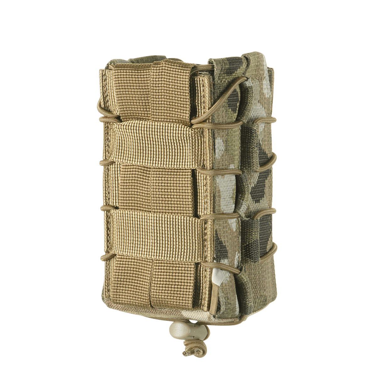 M-Tac kaksinkertainen lippastasku AK Gen.3:lle kestävästä Cordura 1000D:stä liukumattomalla kumipinnalla, MOLLE-yhteensopiva taktisiin käyttötarkoituksiin.