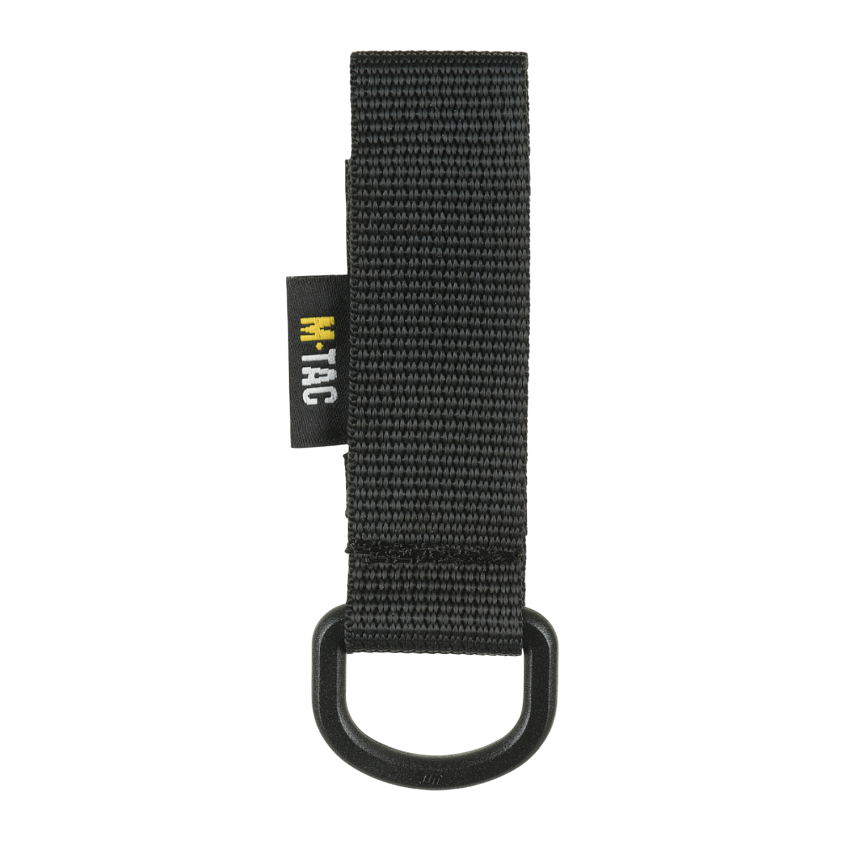 M-Tac D-ring-kiinnike MOLLE-järjestelmään. Musta Velcro-kiinnitys ja D-ring reppuihin ja liiveihin. Taktinen lisävaruste.