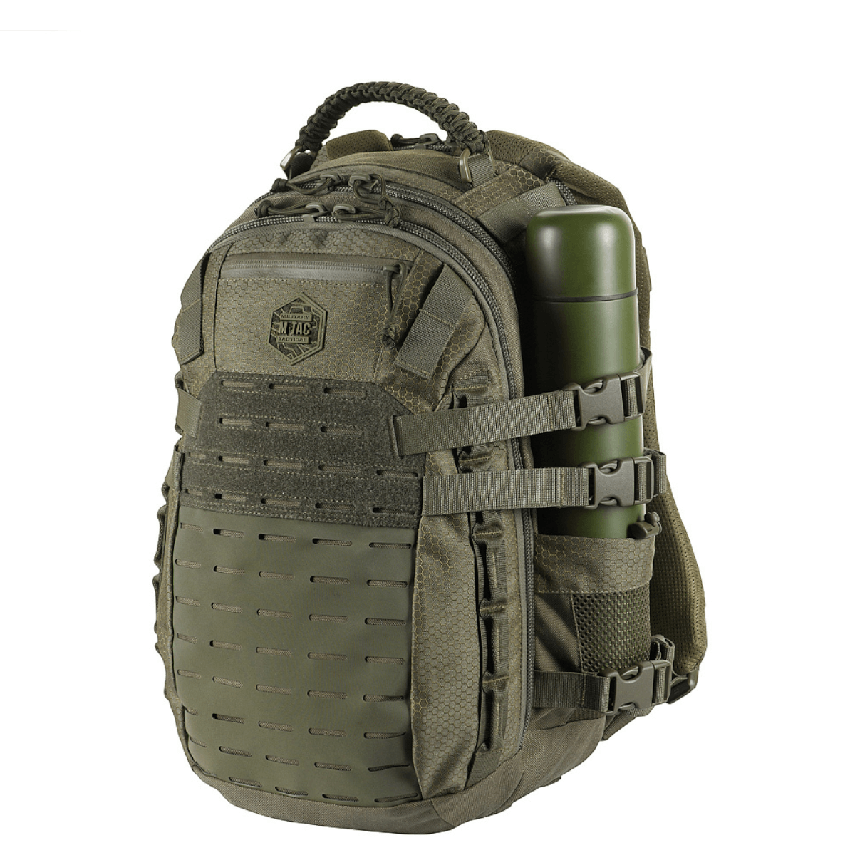 M-Tac Mission Rygsæk Elite Hex Cordura 1000D:llä ja MOLLE LASER CUT -järjestelmällä, ergonomisesti suunniteltu lisätaskuilla, taktinen reppu.