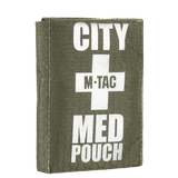 M-Tac City Med Pouch Hex, kulutusta kestävä kuusikulmio-kuvioitu ripstop-kangas, kompakti ensiapupussi, galleria-asento 1.