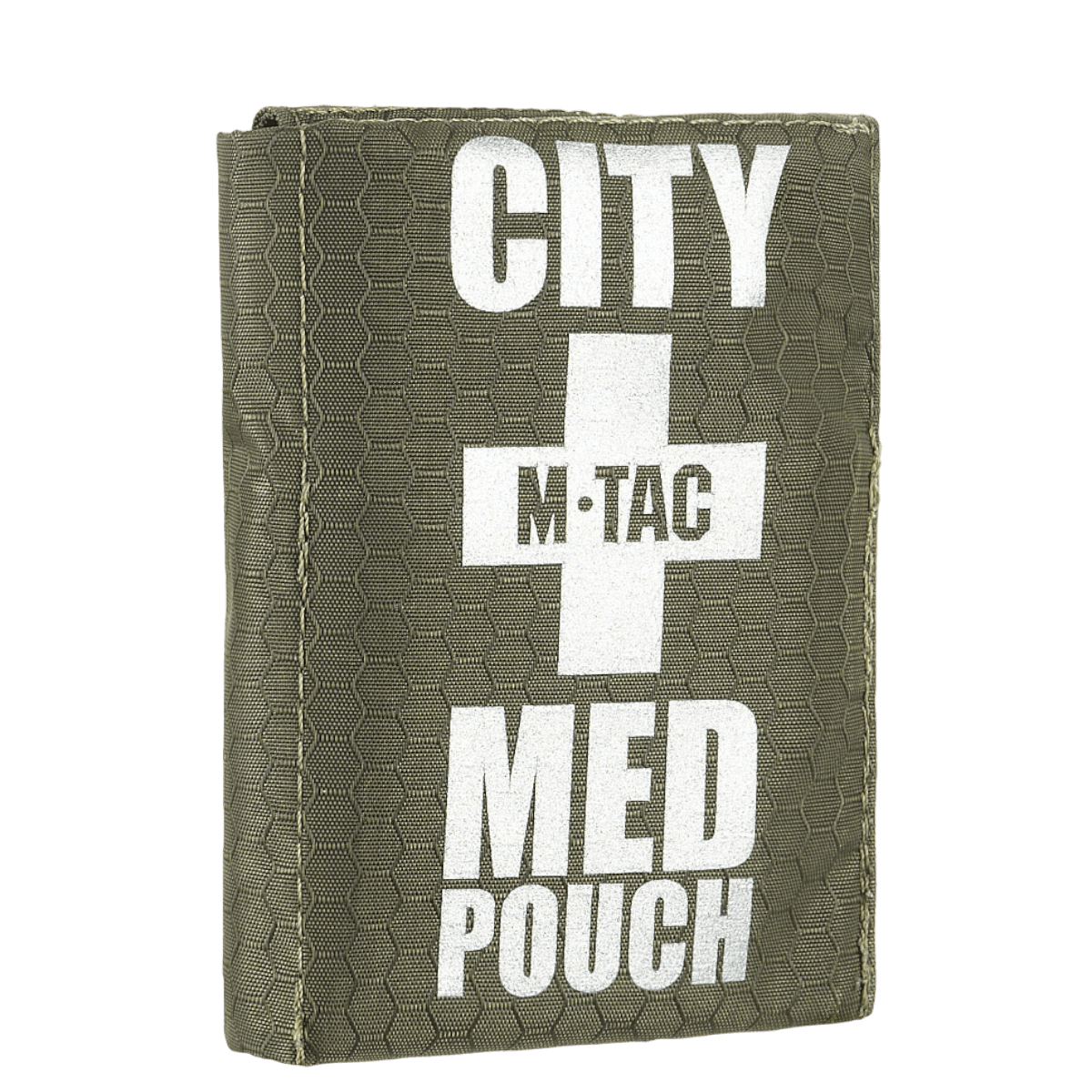 M-Tac City Med Pouch Hex, kulutusta kestävä kuusikulmio-kuvioitu ripstop-kangas, kompakti ensiapupussi, galleria-asento 1.