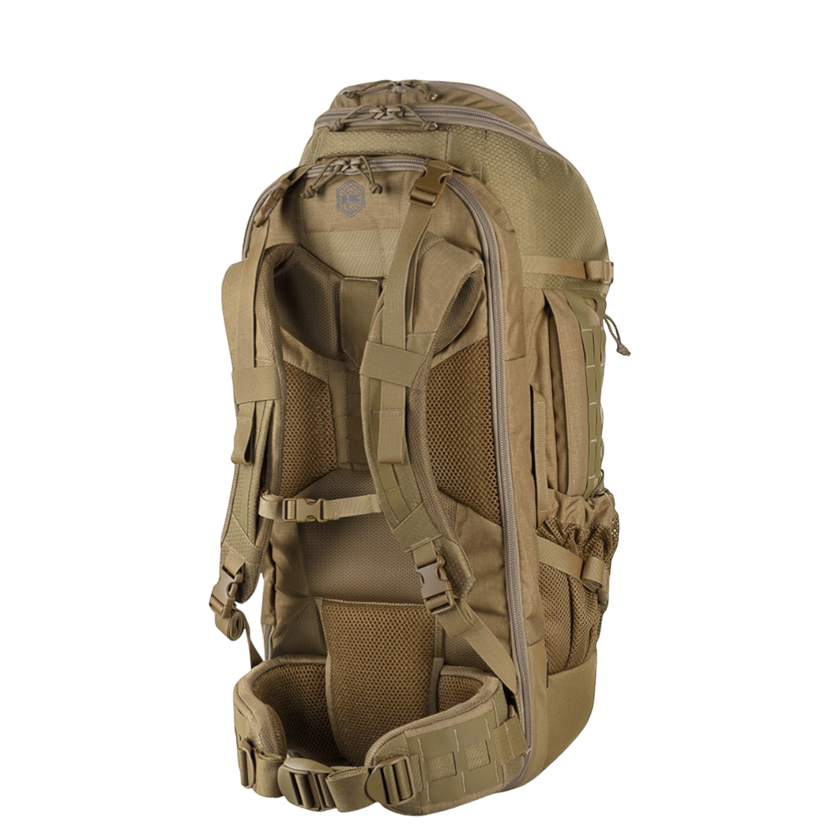 M-Tac reppu Large Elite Hex Gen. IV kestävästä Cordura-materiaalista, tyylikäs ja ergonominen, sopii aseiden kantamiseen.