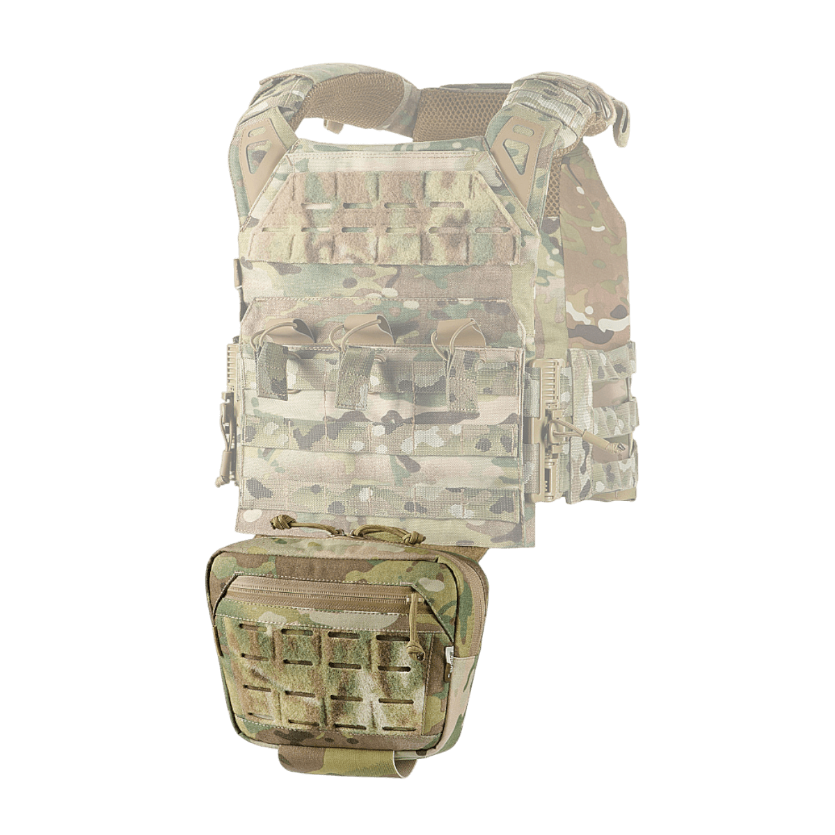 M-Tac Lomme til Tilbehør Lower Large Elite Plate Carrier, kulutusta kestävä Cordura 500D, NIJ-sertifiointi, toiminnallinen taktinen pussukka, galleria-asento 1.