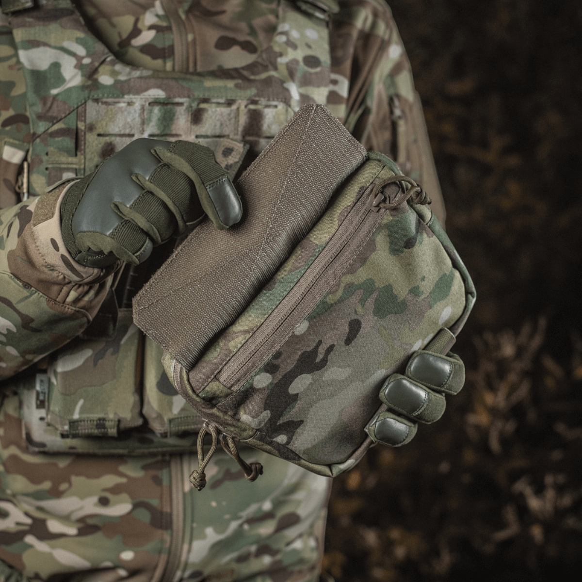 M-Tac Lomme til Tilbehør Lower Large Elite Plate Carrier, kulutusta kestävä Cordura 500D, NIJ-sertifiointi, galleria-asento 1.