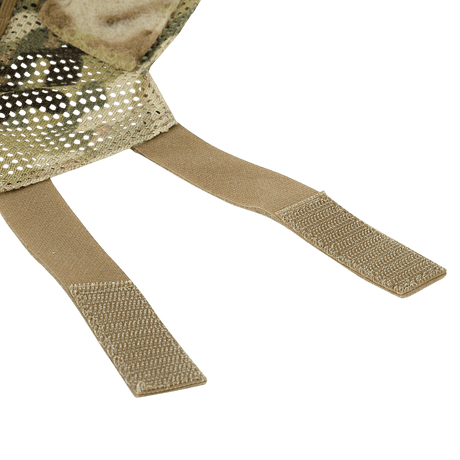 M‑Tac Hjelmcover Shroud Elite MULTICAMissa, Velcro-remmeillä ja Cordura 500D -materiaalilla TOR-D-kypärille.