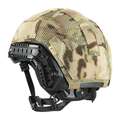 M‑Tac Hjelmcover Shroud Elite MULTICAM-maastokuvio TOR-D-kypärille, Cordura 500D ja verkkomateriaali optimaaliseen suojaukseen.
