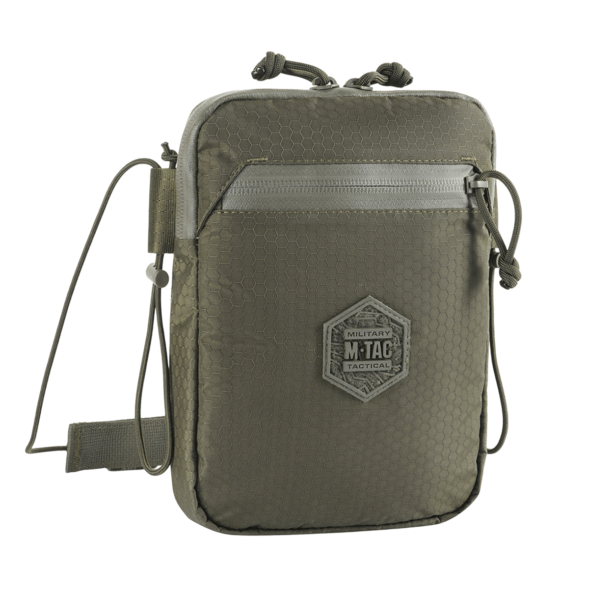 M‑Tac Pocket Bag Elite HEX kulutusta kestävässä materiaalissa YKK-vetoketjuilla, sopii EDC-varusteille ja päivittäiseen käyttöön, kompakti ja käytännöllinen muotoilu.
