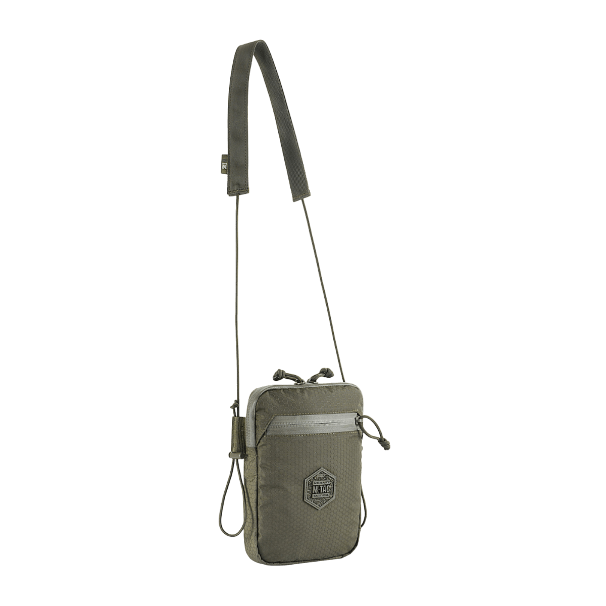 M‑Tac Pocket Bag Elite HEX kulutusta kestävässä materiaalissa säädettävällä hihnalla, sopii pikkutarvikkeiden ja EDC-varusteiden säilytykseen.