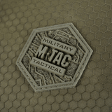 M‑Tac Pocket Bag Elite HEX kestävästä materiaalista, sotilastaktiikkalogo kuusikulmaisen muotoilun sisällä.