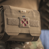 M-Tac Horisontal Medic Lomme Large Elite tukevassa materiaalissa, NIJ-sertifiointi, taktinen malli galleria-asennossa 1, tan-väri.