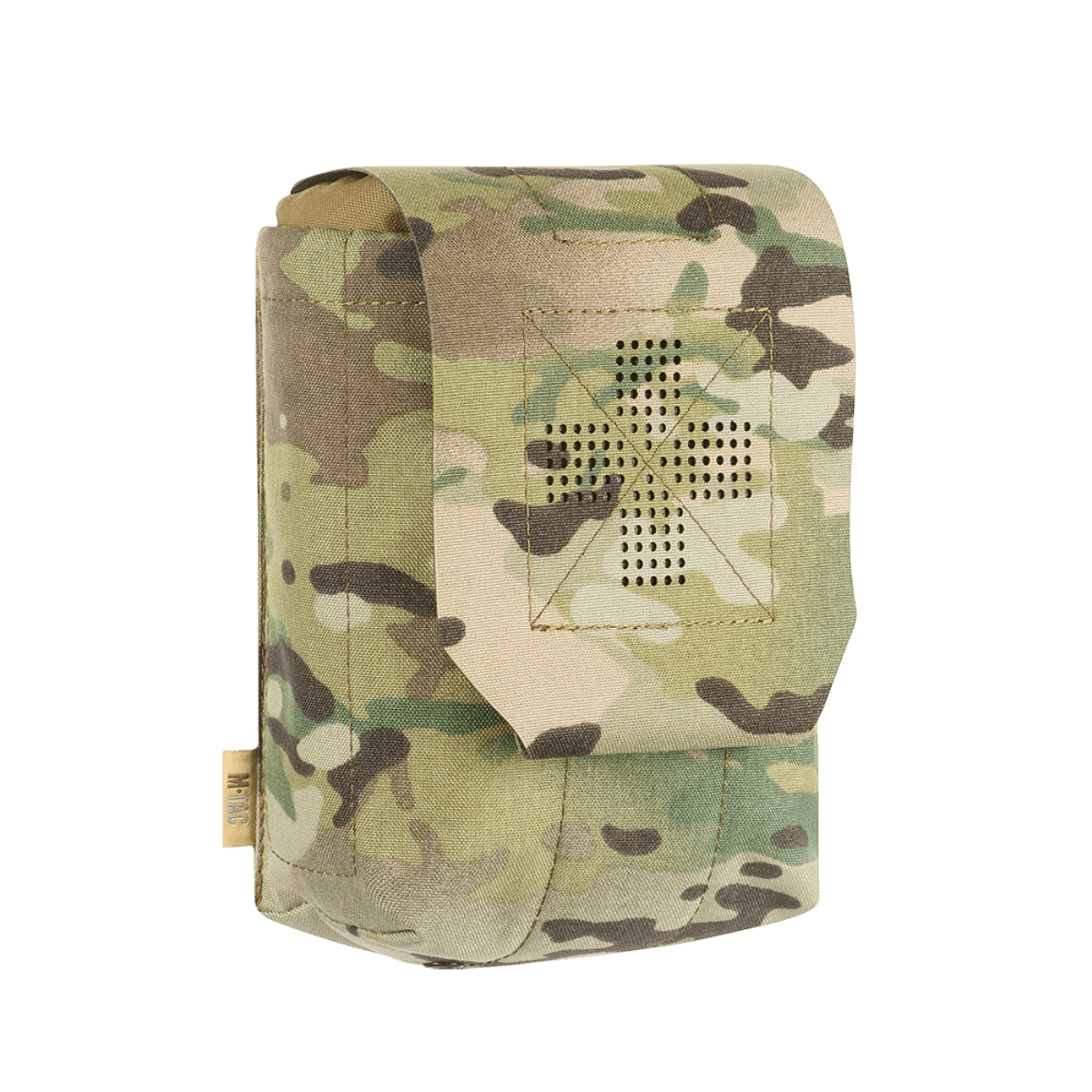 M‑Tac Medic Pouch Vertical Large Elite camouflagessa, valmistettu kestävästä Cordura 500D:stä ensiapuvälineiden säilytykseen.