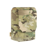 M‑Tac Medic Pouch Vertical Large Elite camouflagessa, kestävä Cordura 500D, innovatiivisella läpällä ja MOLLE‑liitännällä ensiapuvälineille.