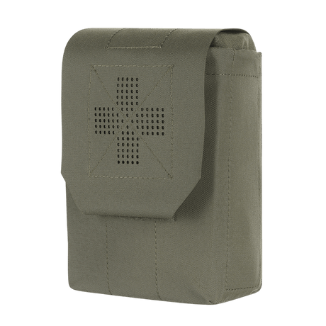 M‑Tac Medic Pouch Vertical Large Elite kestävässä Cordura 500D:ssä, innovatiivisella muotoilulla, sopii ensiapuvälineiden turvalliseen säilytykseen.