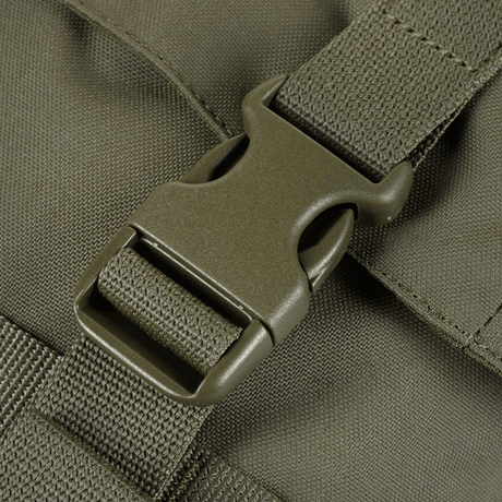 Lähikuva Fastex-lukosta M-Tac Pouch Sukharka Gen.3 XL:ssä, Cordura 500D -materiaalista.