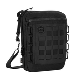 M-Tac Tablet Bag Laser Cut Hex mustana, Cordura-materiaali, Laser Cut MOLLE -paneeli ja tukeva hardware EDC:lle ja pöytävarastointiin.