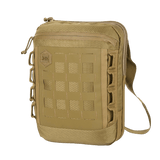 M-Tac Tablet Bag Laser Cut Hex hiekansävyisestä Cordurasta, Laser Cut MOLLE -paneeli ja nopea pääsy; sopii EDC:lle ja tablettien säilytykseen.