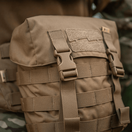 M-Tac Sukharka Gen.3 Pouch, Cordura 500D, MOLLE-interface ja fastex-lukko.