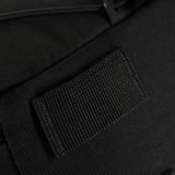 Lähikuva M-Tac STURM Elite -repusta mustassa Cordura-materiaalissa MOLLE Laser Cut -järjestelmällä.