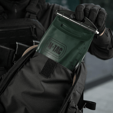 M-Tac STURM Elite -reppu taktiseen säilytykseen, näyttää Cordura-materiaalin ja toiminnalliset sivutaskut, sopii lyhytaikaisiin kenttäoloihin.