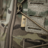Lähikuva M-Tac STURM Elite -repusta camo-muotoilulla ja MOLLE-paneelilla.