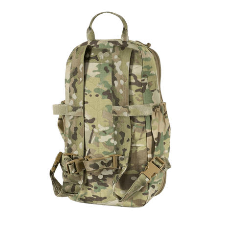M-Tac STURM Elite -reppu camo-kuosissa, taktinen 15 l reppu MOLLE-järjestelmällä ja joustavilla sivutaskuilla, valmistettu Cordurasta.