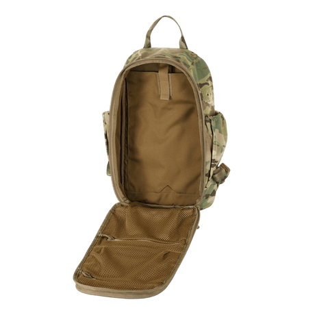 M-Tac STURM Elite -taktinen avattu reppu Cordura-materiaalista, MOLLE Laser Cut ja joustavat sivutaskut.